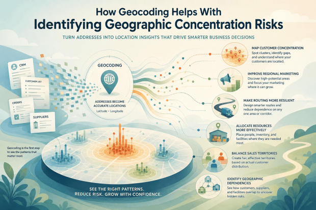 How geocoding identifies geographic concentration risks