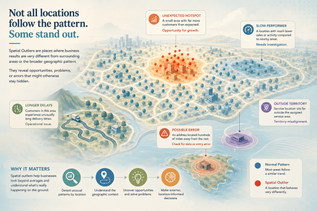 Understanding Spatial Outliers in Business Data