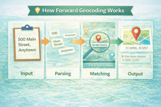 How forward geocoding works