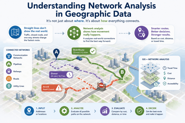 Understanding Network Analysis in Geographic Data