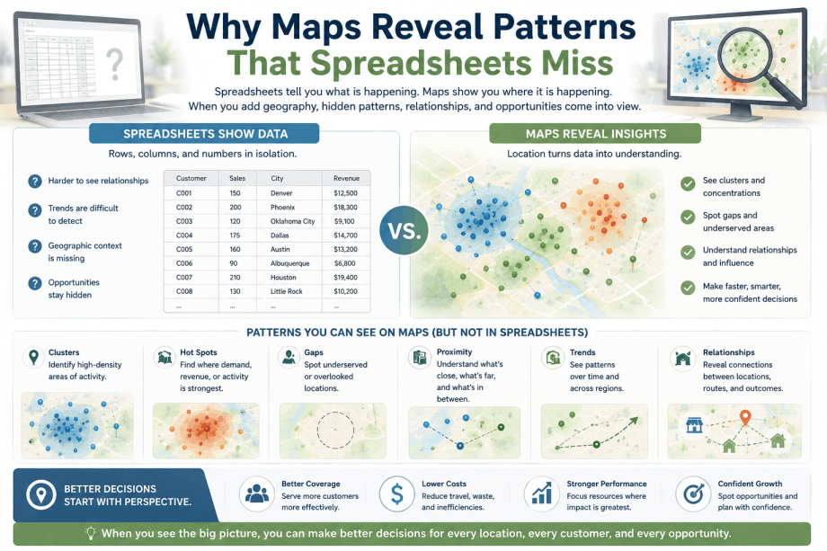 Why maps reveal patterns that spreadsheets miss