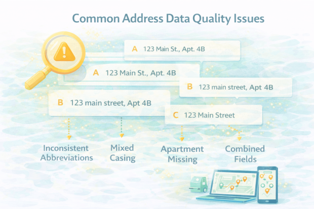 Common address data quality errors