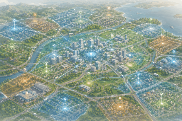 Turning service addresses into coordinates